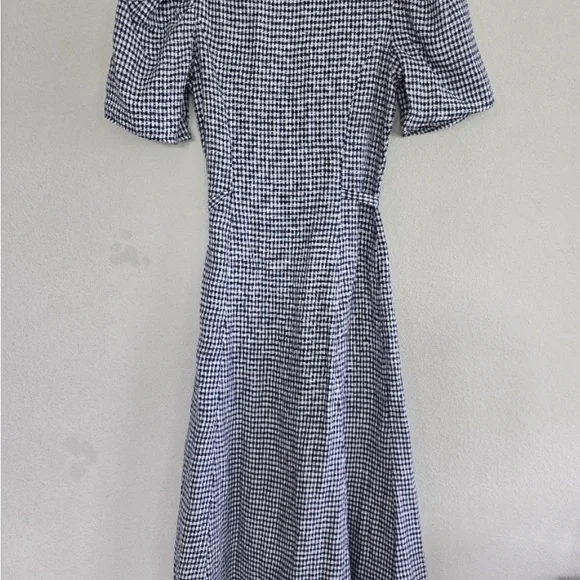 Reformation Newbury Linen Dress Sz 6 Challah Check Button Down New - Picture 12 of 14
